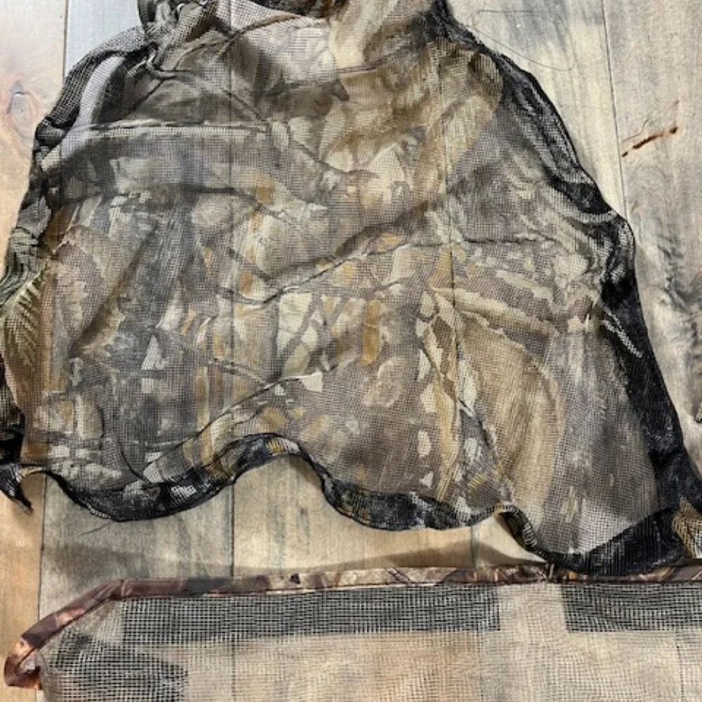 Set of 3 camo hunting face / neck netting garments